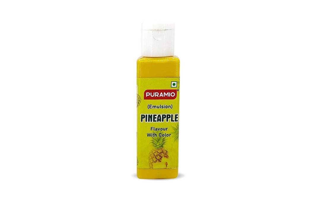 Puramio (Emulsion) Pineapple Flavour With Color   Plastic Bottle  30 millilitre